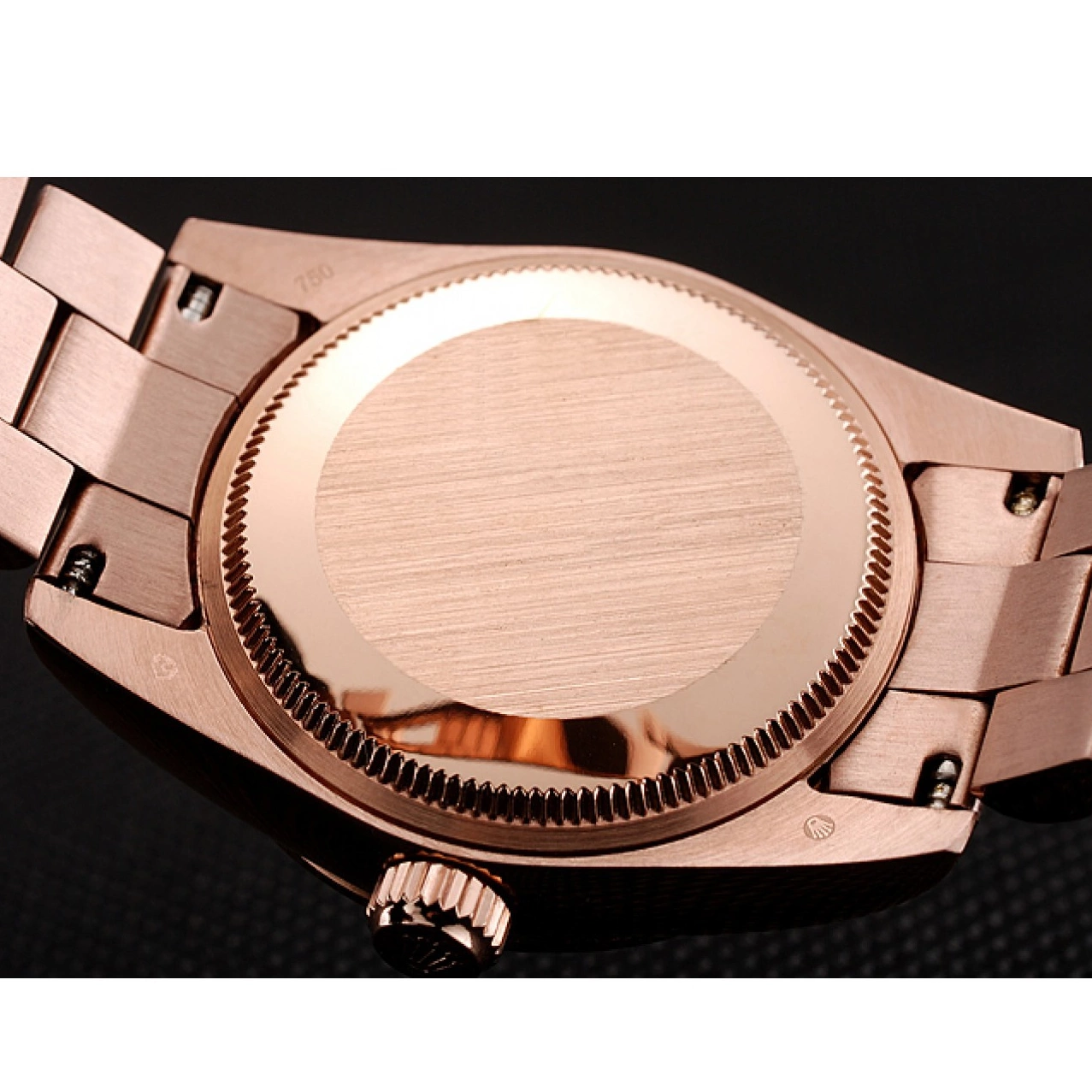 AAA Replica Watches Bracelet Case Rolex Gold Dial Swiss DateJust 1453977 Diamond Rose Rose Gold 0819